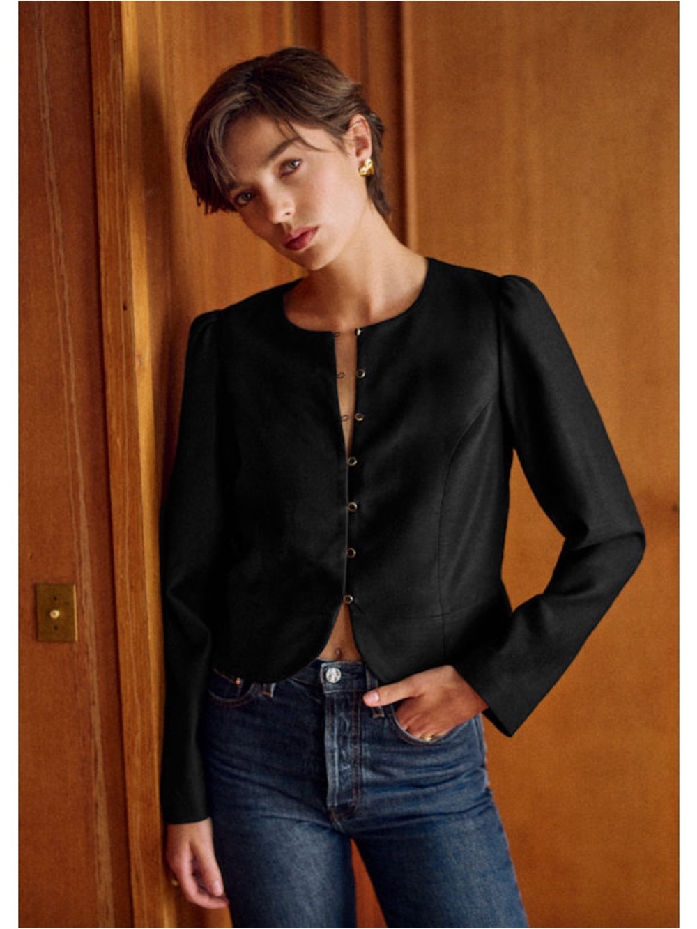 Sezane Alwane Jacket Black